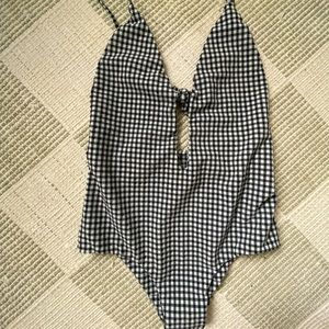 Aila blue one piece bikini.